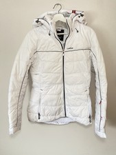 Womens Wedze White Comfortable Warm Ski Snowboard Winter Jacket Coat Size M