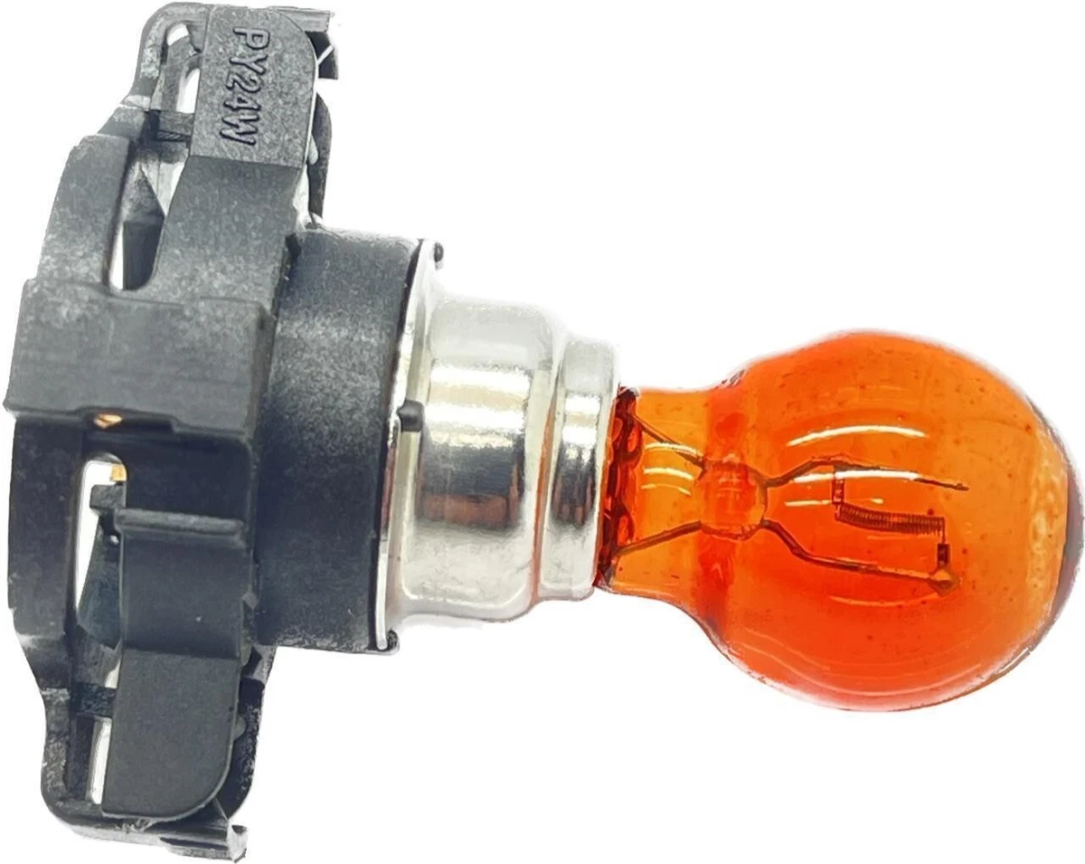 2 x PY24W amber indicator bulbs replacement 12v 24w turn signal | eBay 