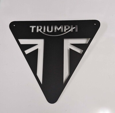 Replika Triumph Bike Blechschild für Haus, Garage, Mann Schuppen Biker Metallkunst