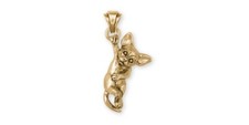 Chihuahua Pendant Jewelry 14k Yellow Gold Vermeil Chihuahua Charms And Jewelry C