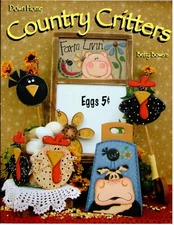 Down Home Country Critters Acrylic Decorative Painting Pattern Book Betty Bowers