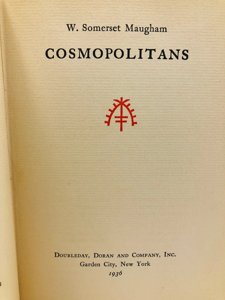 Cosmopolitans - W. Somerset Maugham SIGNED 1936 1st Edition Early Printing HC DJ Foto 3 de 4