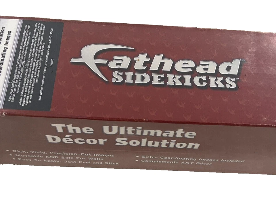 Auténticas calcomanías de pared Fathead de los Philadelphia Phillies 51-51038 Chase Utley NUEVAS difíciles de encontrar Foto 4 de 4