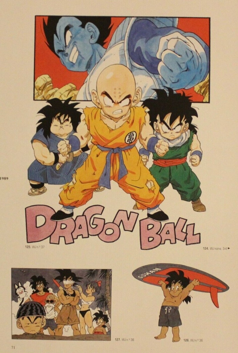 1996 Dragon Ball DOUBLE-SIDED MINIPOSTER 2 Posters in 1 (10