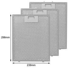Metal Mesh Grease Filter 3 x Filters for DIPLOMAT HYGENA Cooker Hood