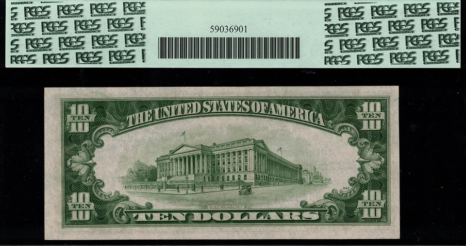 1934A $10 North Africa WWII Emergency Issue FR-2309 - PCGS 63PPQ - Image 2 of 2