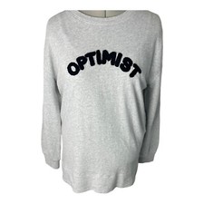 Marks  Spencer Women  s grey optimist sweatshirt long sleeve jumper Size 12