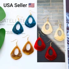 New Drop Dangle Acrylic Earrings Women Fashion Simple Korean Geometric Bohemian