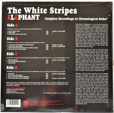 米2discs LP White Stripes Elephant TMR200 Third Man Records /00660 Elephant – Third Man Records – Official Store