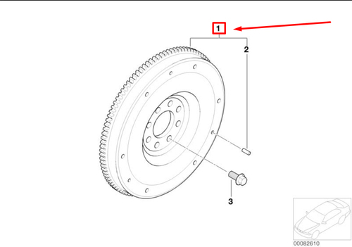 MINI CABRIO R52 Twin Mass Flywheel 21207532057 NEW GENUINE - Picture 4 of 4