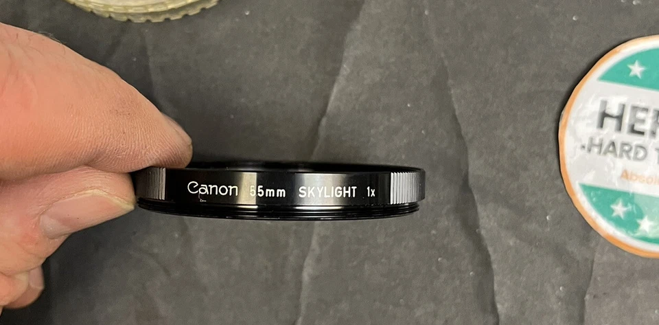 Canon 55mm Skylight 1x Camera Lens Filter With Keeper Case, Excellent Condition - Image 2 of 3