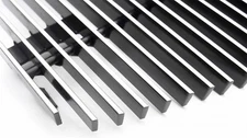 T-Rex 20213 Horizontal Bar Billet Aluminum Polished Grille Insert