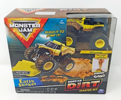 Monster Jam Earth Shaker Monster Dirt Starter Set with Kinetic Sand Brand New