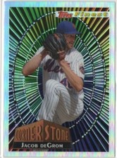 Jacob DeGrom 2022 Topps Finest Corner Stone Insert Card #94FC-JD
