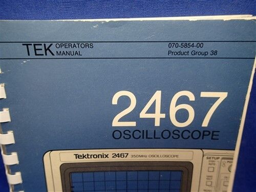 TEKTRONIX 2467 OSZILLOSKOP BEDIENUNGSHANDBUCH - Bild 2 von 2
