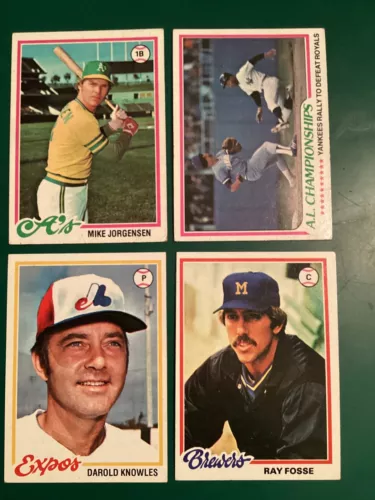 1978 Topps Baseball Singles U Pick All Pictured Combine Ship Discount 1-415