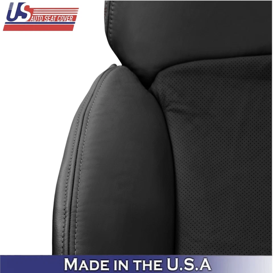 2006-2011 For Lexus GS350 GS300 GS430 Leatherette Front Top Seat Covers Black - Image 3 of 4