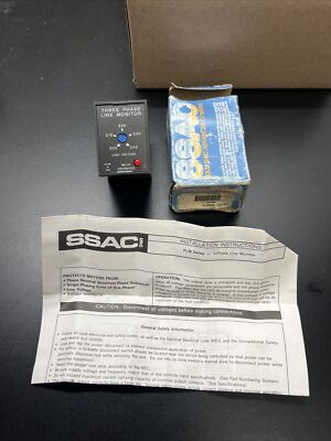 SSAC  PLM6405 (PC390) Adjustable 240 Volt Phase Monitor