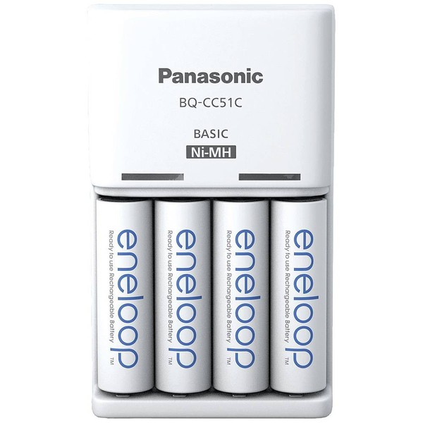 Panasonic Basic BQ-CC51 + 4X Eneloop Aa SteckerladergeräT Nimh Micro (Aaa),-image