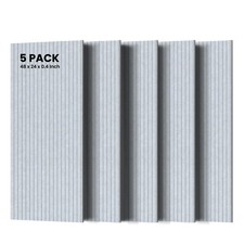 5 Pack Sound Proof Panels for Walls, 47.2 X 23.6 X 0.35 Inch Sound Deadening Pan
