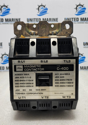 Toshiba C-400 Magnetischer Schütz 3-polig 110VAC Spule 420A
