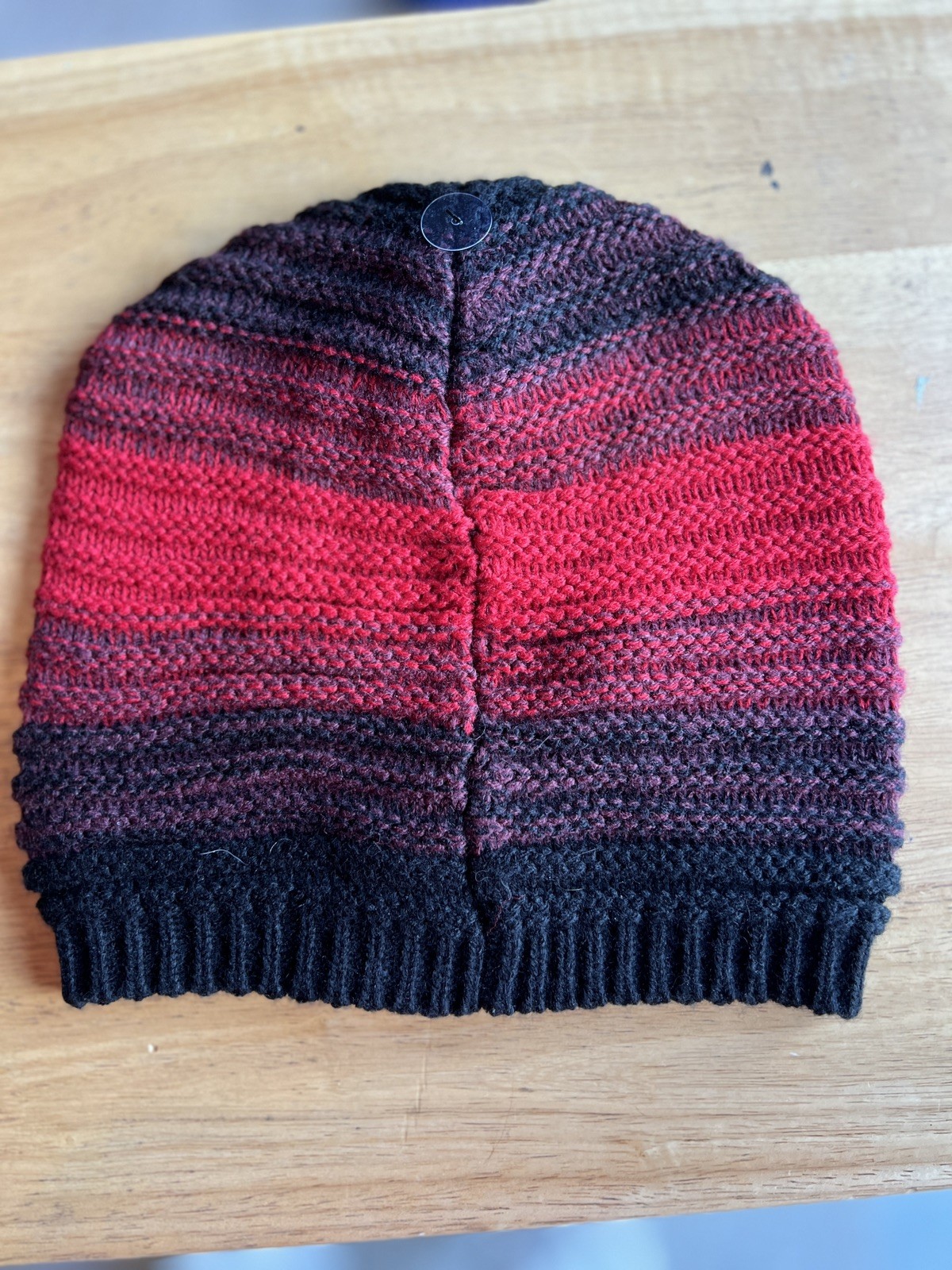 NWT Rare Calvin Klein Women's Marled Purple Red Pink Color Block Beanie image 4