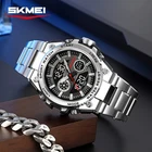Men's Circular Sport Water Resistant Watch LED SKMEI 2416 Stainless Steel