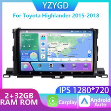 Android For Toyota Highlander 2015-2018 Radio Car GPS Carplay Stereo Video Navi