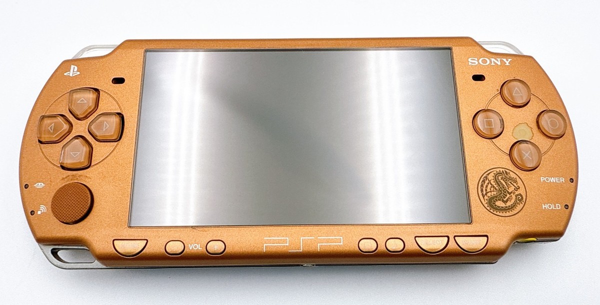 Sony PSP-2000 Monster Hunter Bronze Limited Edition Console Rare