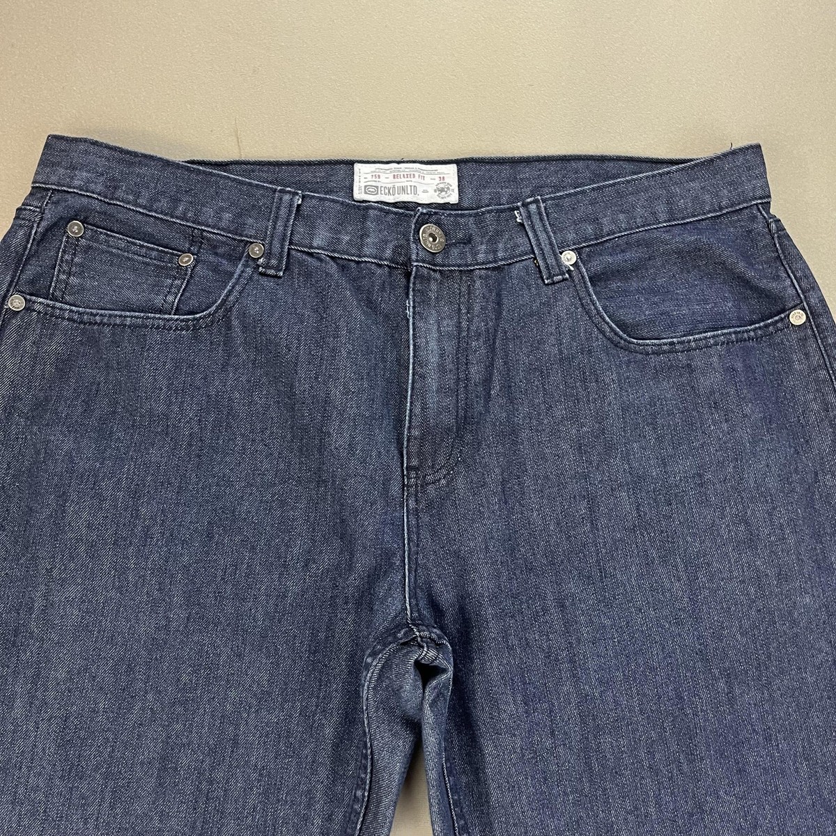 Ecko Unltd Jeans Mens 38 Blue Denim 759 Relaxed Fit Straight Leg