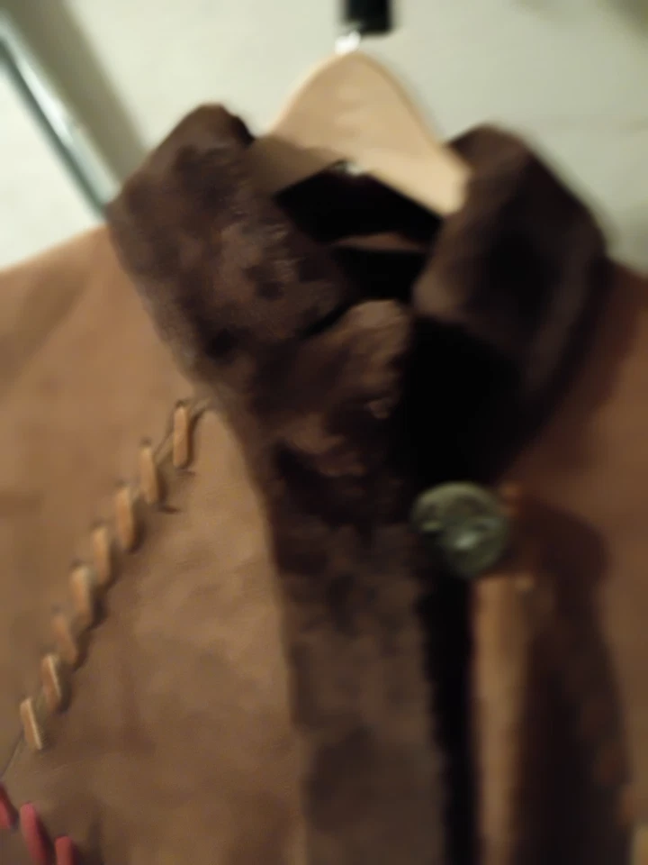 Abrigo de cuero vintage Revillon largo completo 56 pulgadas de largo marrón Foto 4 de 4