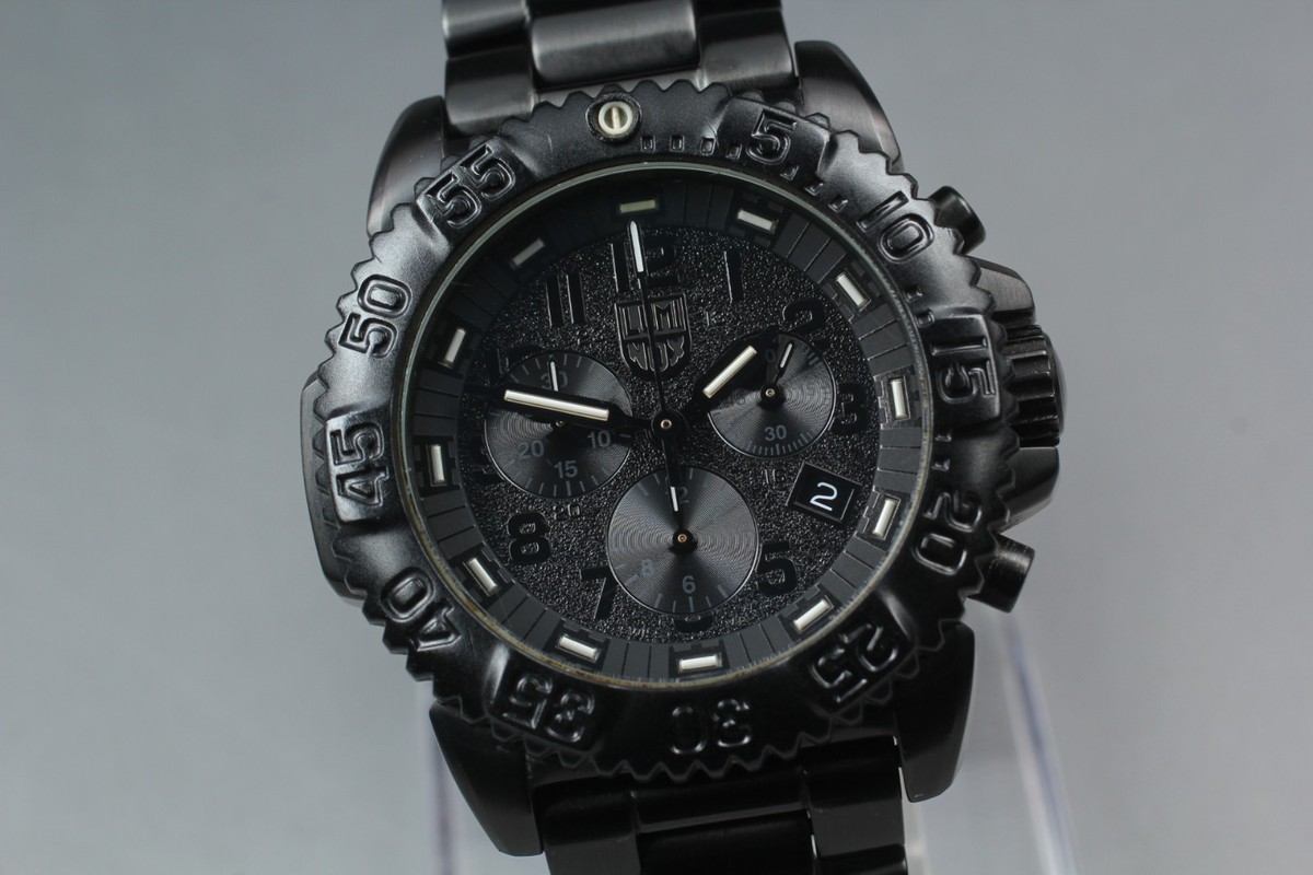 Near MINT] Luminox Navy Seal Colormark 3180 SERIES 3182.BO QZ 
