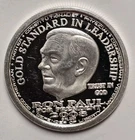 2008 Norfed Ron Paul "Gold Standard in Leadership" 1 Oz .999 Silver Round