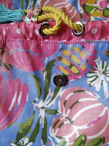 Matilda Jane Rucksack Strand Tag Schwimmen Rosa Blumen Kordelzug Tasche - Bild 8 von 12