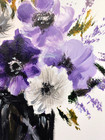 LOVELESS PURPLE FLOWERS -  11 x 15  on paper living room decor COA — photo 5