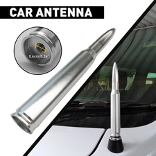 Bullet Style 0.5 Cal Silver Antenna Mast Power for CHEVY SILVERADO 2006-2021 New