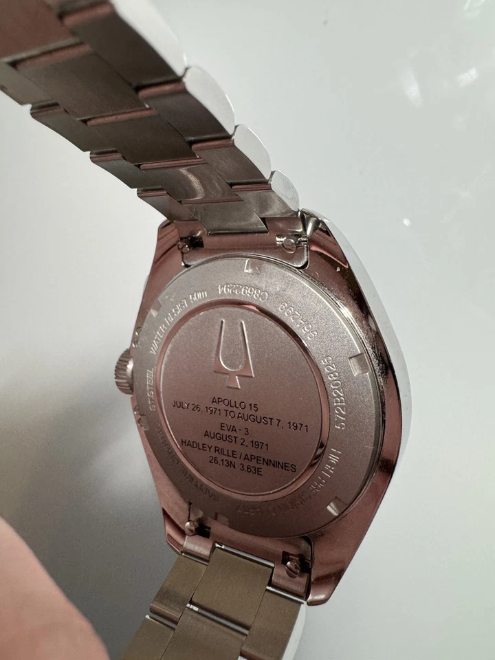 Bulova Lunar Pilot Chronograph 262 kHz – Full Kit Box, Strap, Bracelet - Image 3 of 4