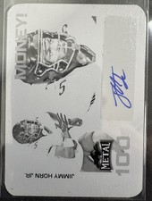 2024 Leaf Metal Black Printing Plate 1/1 Auto #SM-JHJ Jimmy Horn Jr.