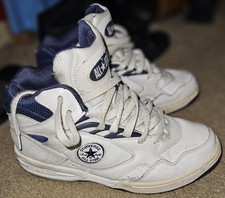 Vintage 1990s Converse All Star Chuck Taylor White Basketball Sneakers Mens 9