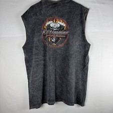 Vintage 80s-90s Harley Davidson Sleeveless T-Shirt XL Made in USA   Biker Muscle