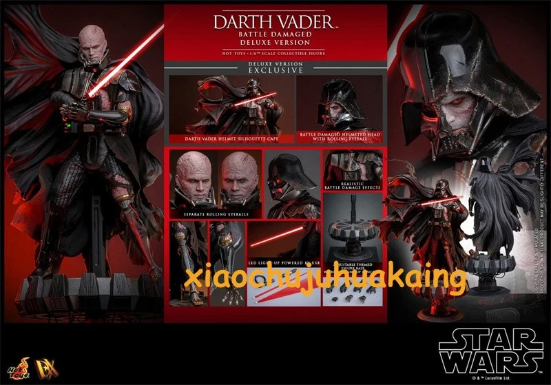 Coming soon! Hot Toys DX45 1/6 Star Wars Darth Vader Battle Damaged Deluxe Ver. - Image 3 of 4