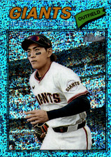 2026 Topps Heritage - Jung-Hoo Lee #171  Chrome Light Blue Sparkle Refractor 