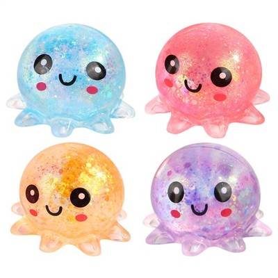 Fidget Stress Balls Octopus Squishy Squeeze Ball Set Erwachsene Cute Relief