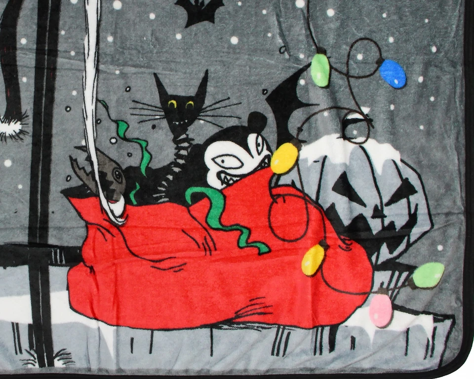 Manta polar Pesadilla antes de Navidad Sandy Claus Jack 46"x60" Foto 3 de 3