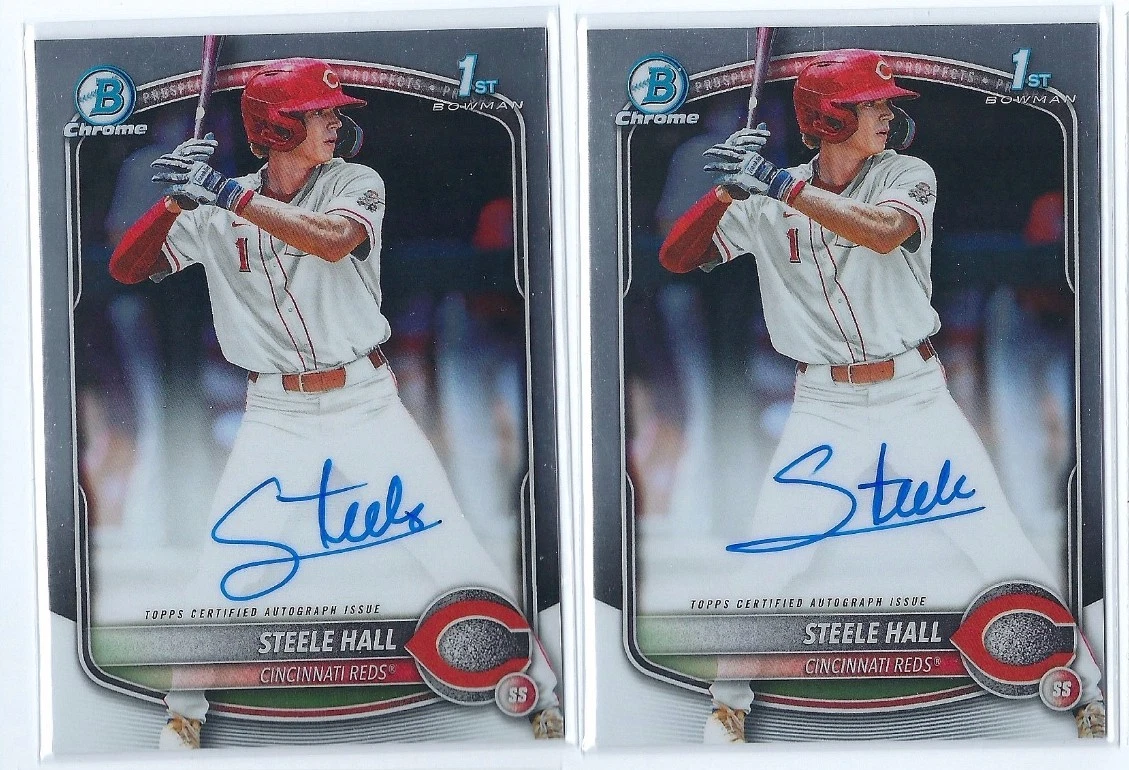 Bowman Cincinnati Reds Baseball Autographed Sports Trading Cards