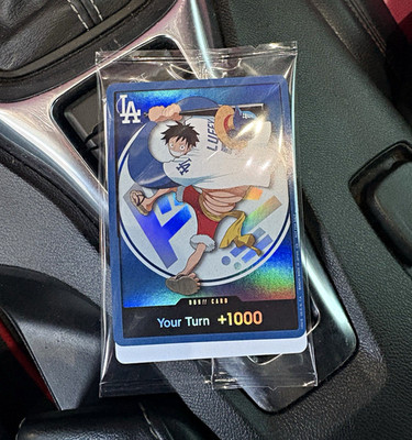 2026 Bandai One Piece Card Game Luffy LA Dodgers DON!! Promo Factory Sealed