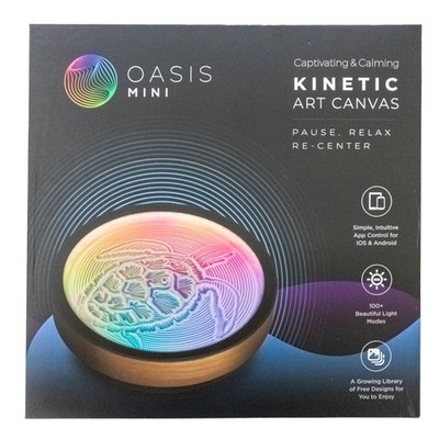 Oasis Mini Kinetic Sand Art Canvas RGB LED App Controlled 9  New