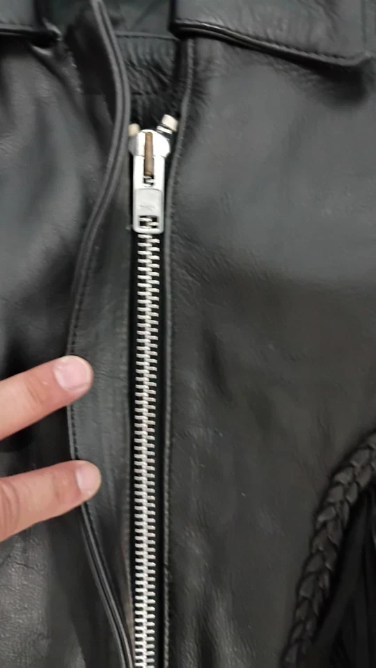 Vintage Hot Leathers Biker Leather Jacket Size XL - Image 2 of 4