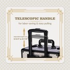BYOOTIQUE Rolling Makeup Train Case on Wheels 3-Piece Art Deco Graphite — photo 3