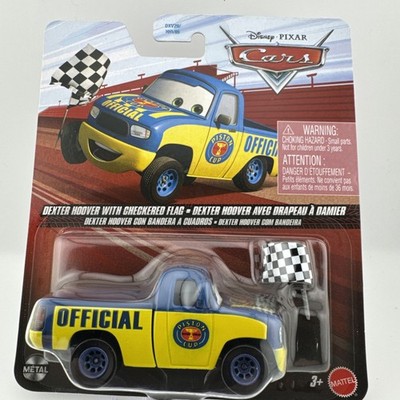 Disney Pixar Cars DEXTER HOOVER WITH CHECKERED FLAG Diecast Metal